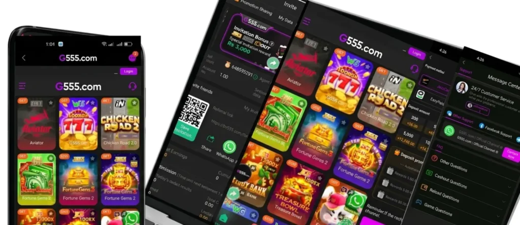 G555 Game login Apk For Android