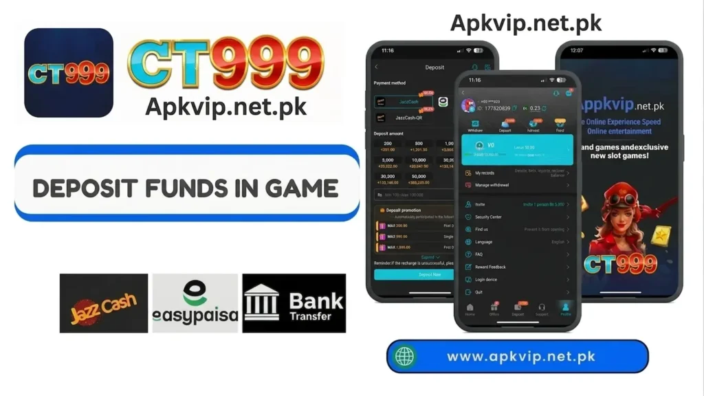  CT999 Game Deposit and Withdraw Money 