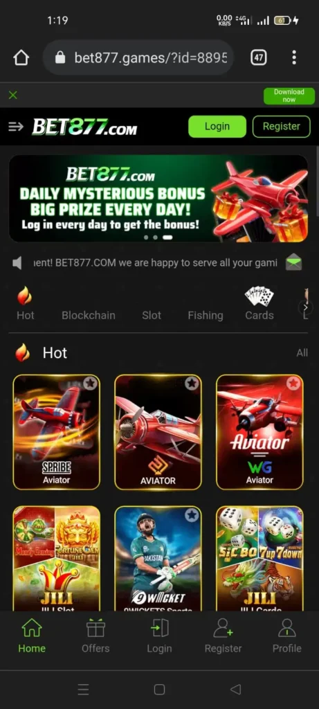 Bet877 Game Download Apk Real earning app For Android 2026