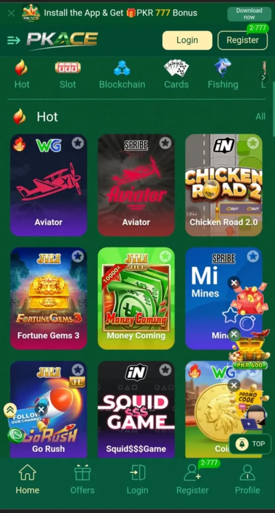 PKace Game Download Apk